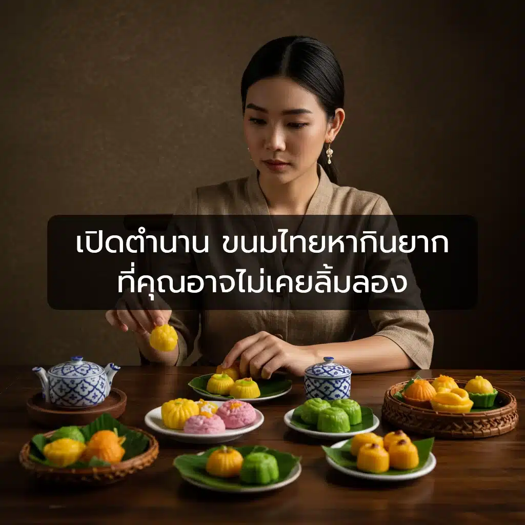 [ตัวอย่าง] เปิดตำนานขนมไทยหากินยาก ที่คุณอาจไม่เคยลิ้มลอง