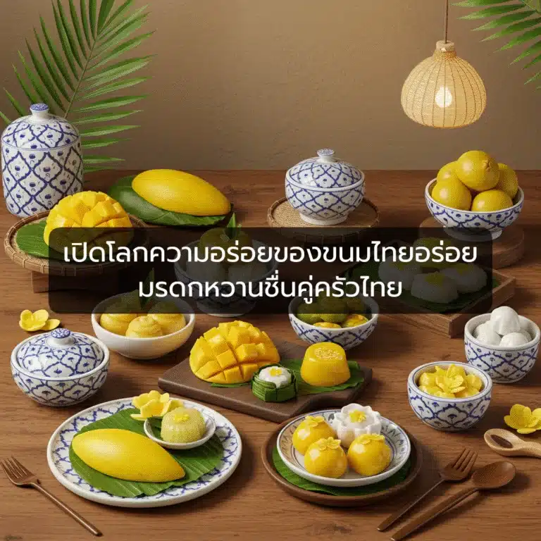[ตัวอย่าง] เปิดโลกความอร่อยของขนมไทยอร่อย มรดกหวานชื่นคู่ครัวไทย