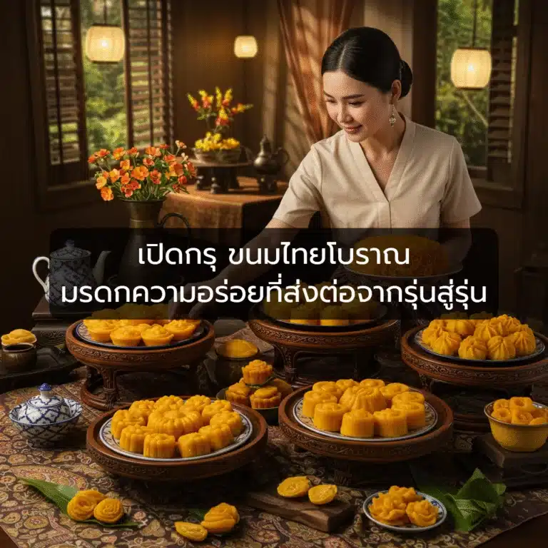 [ตัวอย่าง] เปิดกรุขนมไทยโบราณ มรดกความอร่อยที่ส่งต่อจากรุ่นสู่รุ่น