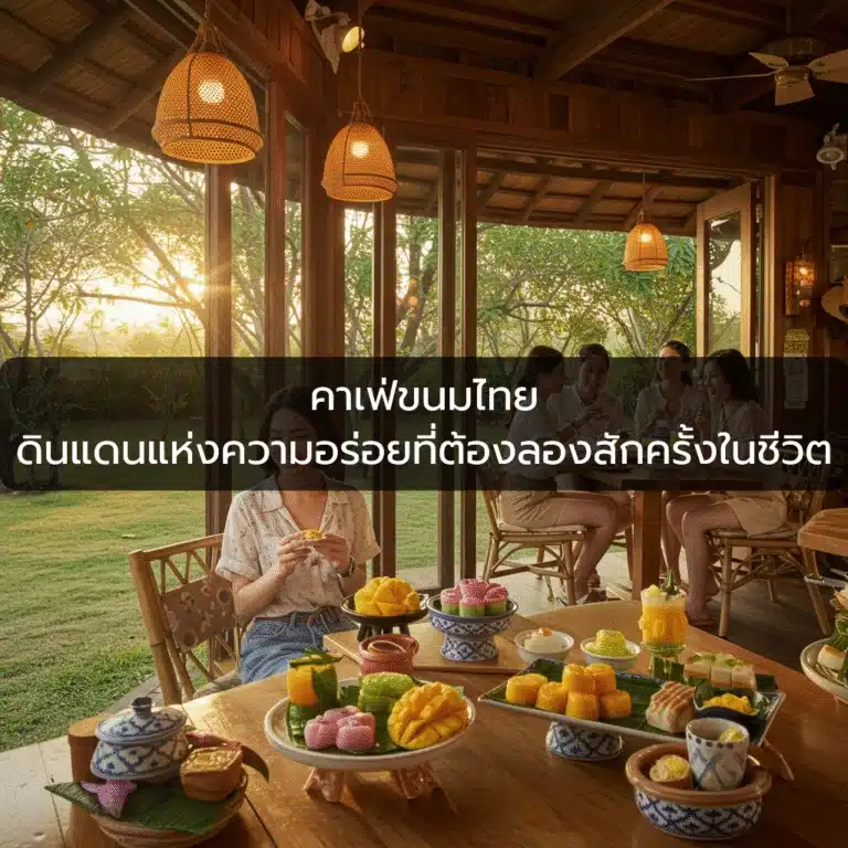 [ตัวอย่าง] คาเฟ่ขนมไทย ดินแดนแห่งความอร่อยที่ต้องลองสักครั้งในชีวิต