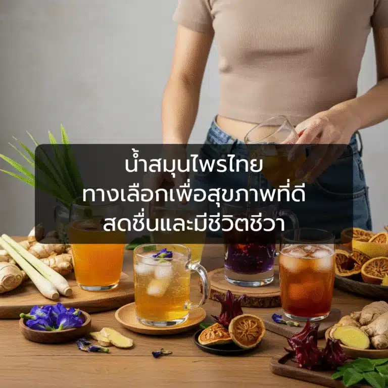 [ตัวอย่าง] น้ำสมุนไพรไทย ทางเลือกเพื่อสุขภาพที่ดี สดชื่นและมีชีวิตชีวา