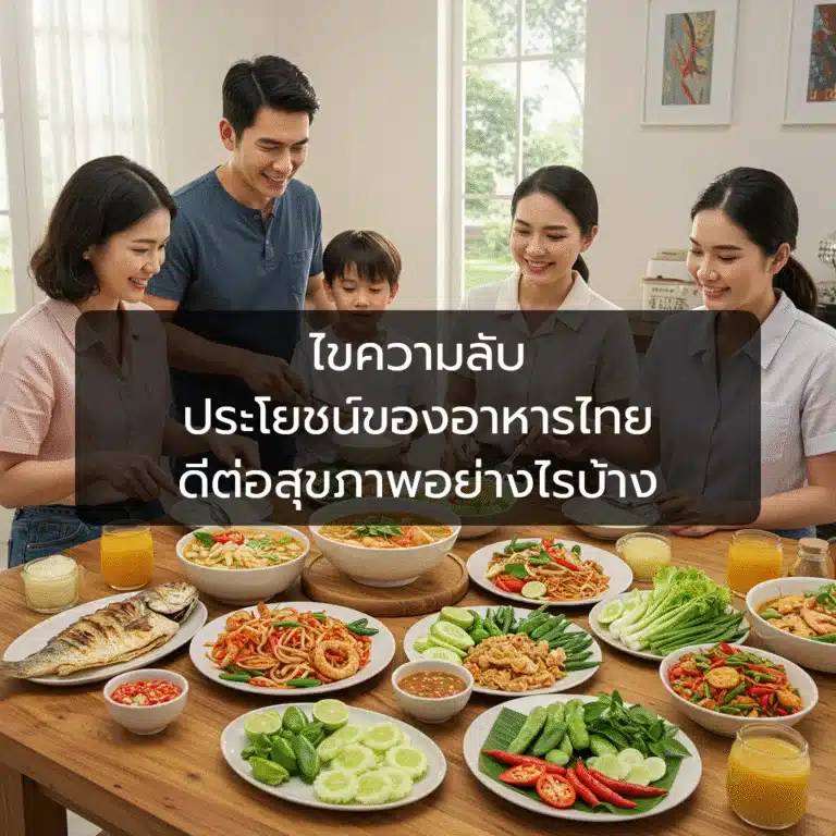 [ตัวอย่าง] ไขความลับ ประโยชน์ของอาหารไทย ดีต่อสุขภาพอย่างไรบ้าง